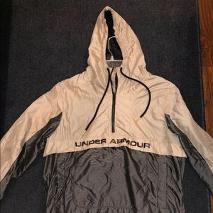 Under armour wind breaker tan and black